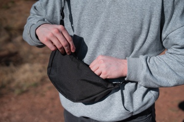 Logo trade corporate gifts picture of: Crescent AWARE™ RPET half moon sling bag